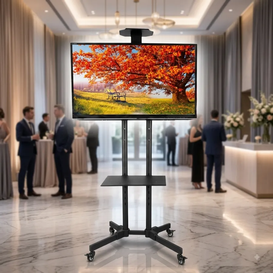 Smart LED TV with Mobile Stand Combo on rent in Bhopal & Sehore