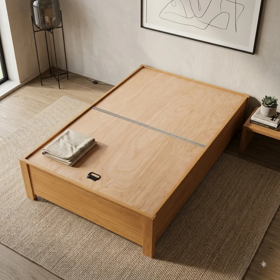 Wooden 4x6 Diwan Bed